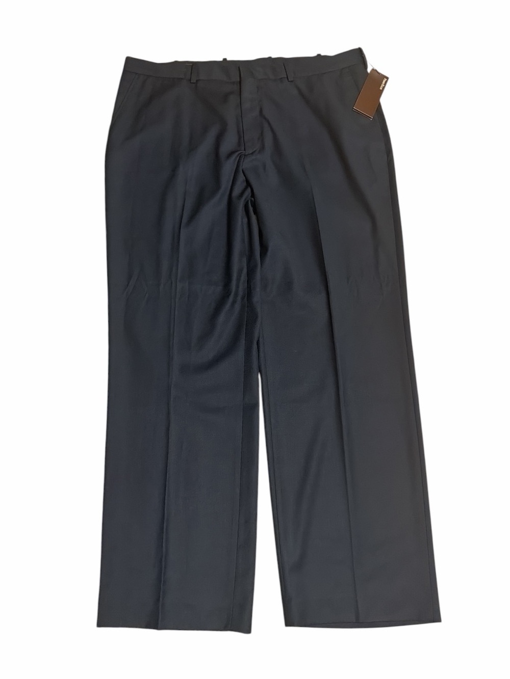 Tailored Minimalist Perry Ellis Black Classic Fit Dress Pants 40x32 NWT Preppy